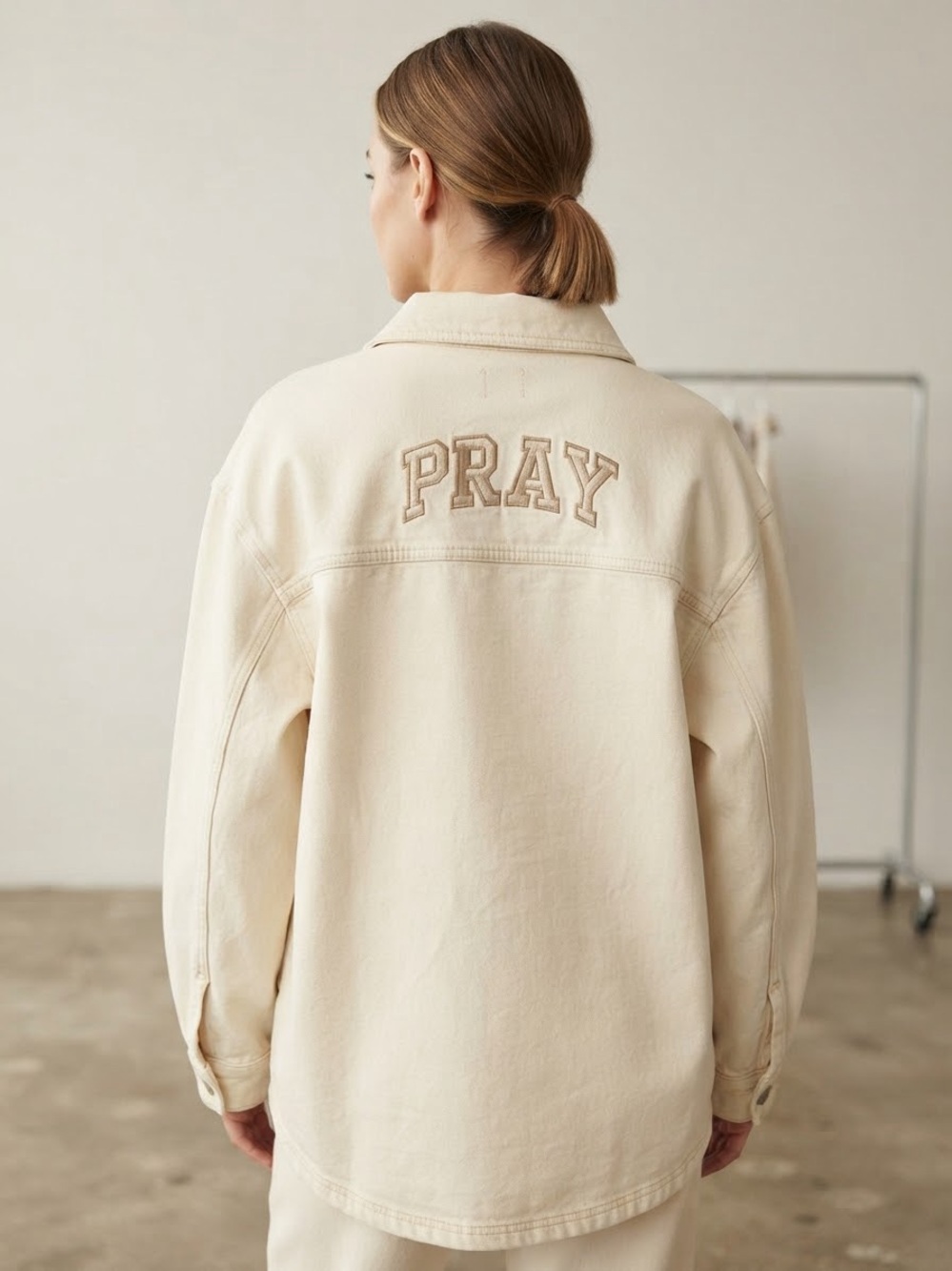 Simply Stitched Pray shacket.
